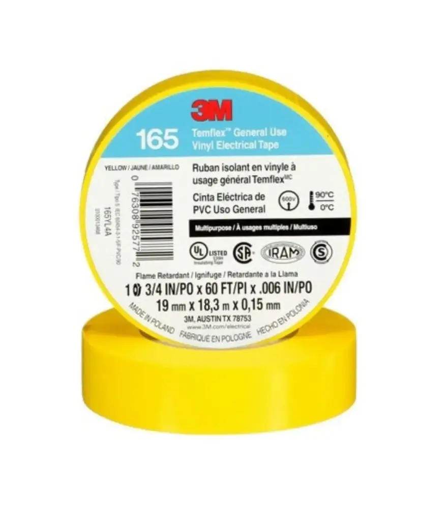 Cinta aislante Amarillo 20 yds 3M/AMERICANLITE