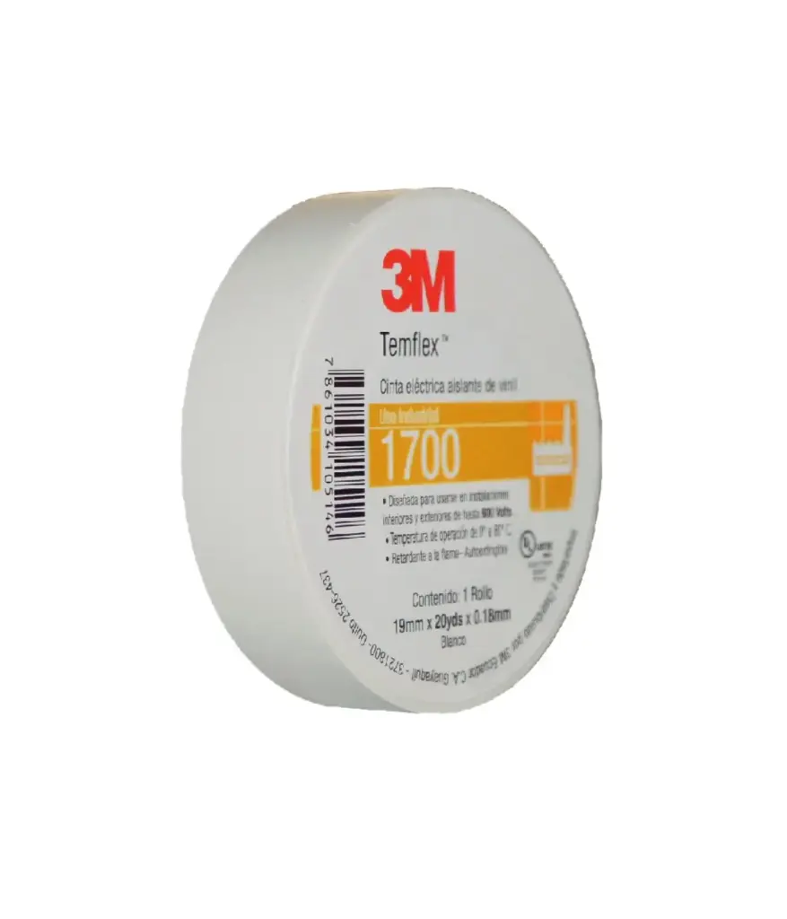 Cinta aislante Blanco 20 yds 3M/AMERICANLITE