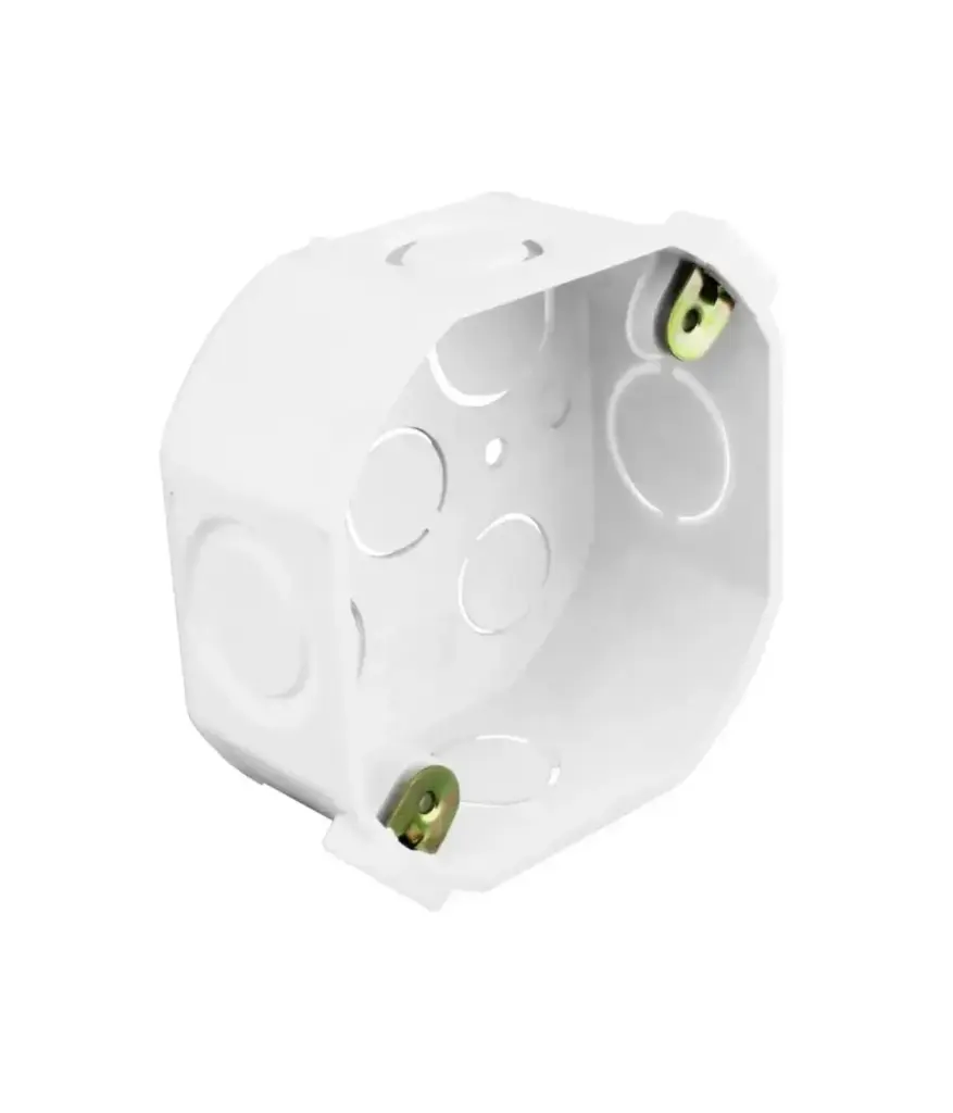 Caja octagonal plastica PVC ECONOMICA