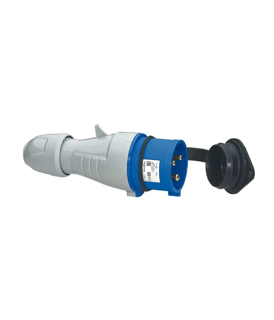 Enchufe trifasico 2p+1T (555234) 32amp 250v LEGRAND azul