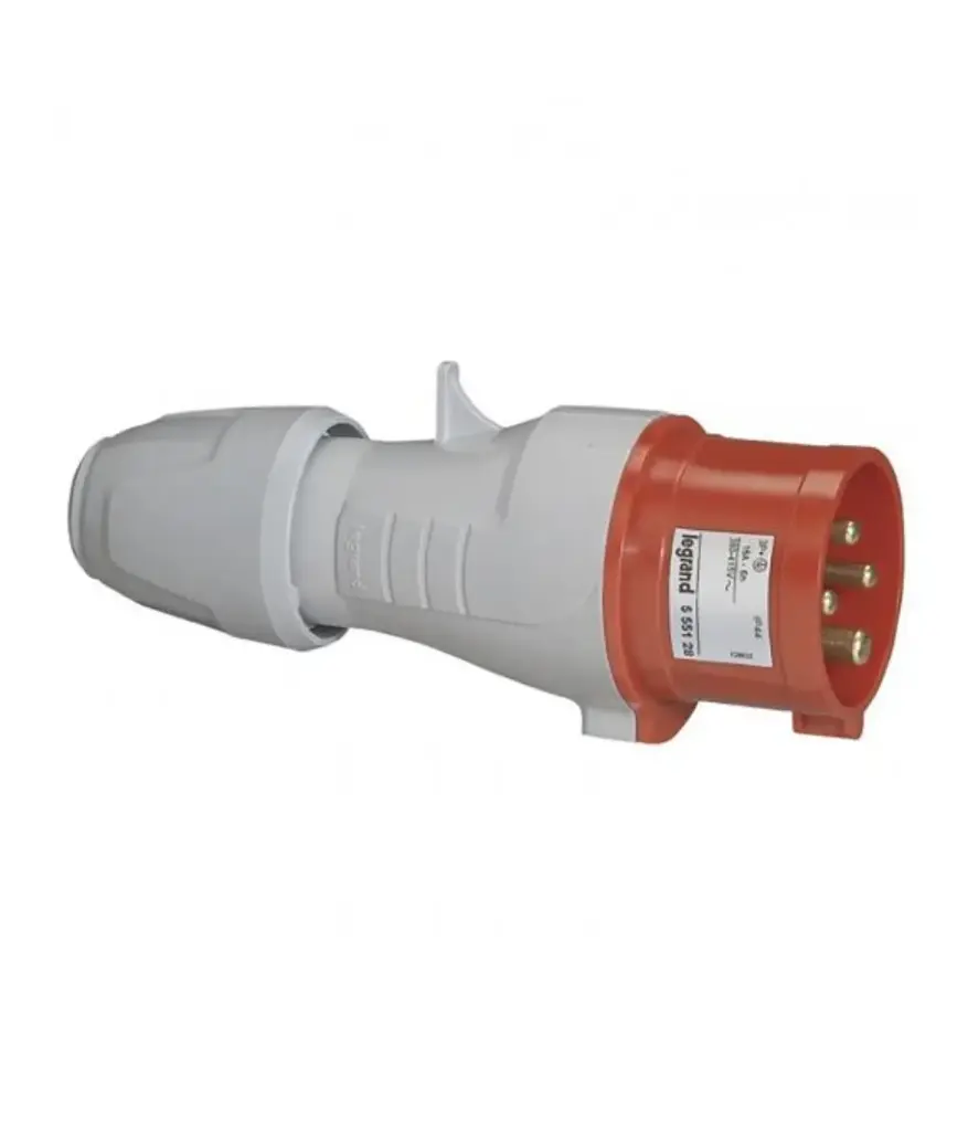 Enchufe trifasico 3P + 1T 16amp 380/415v LEGRAND (555128/57438)