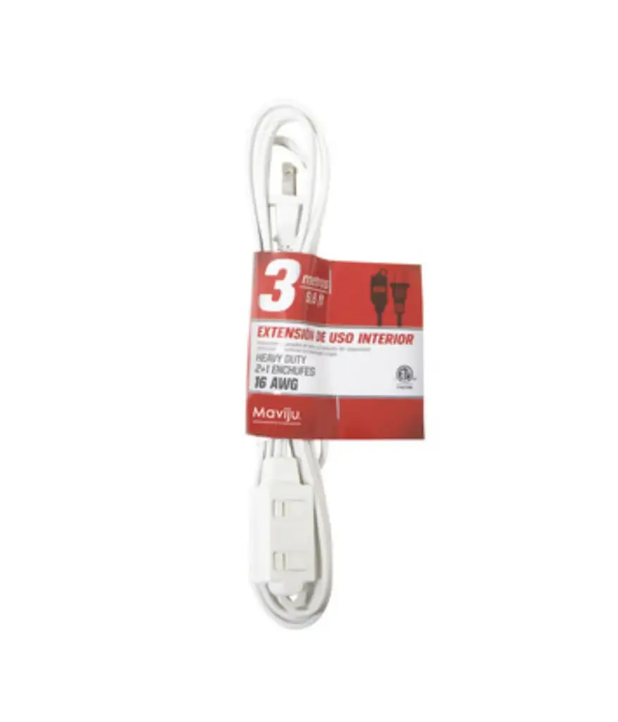 Extension 5mt (3 servicios) c/blanco 2*16 MAVIJU