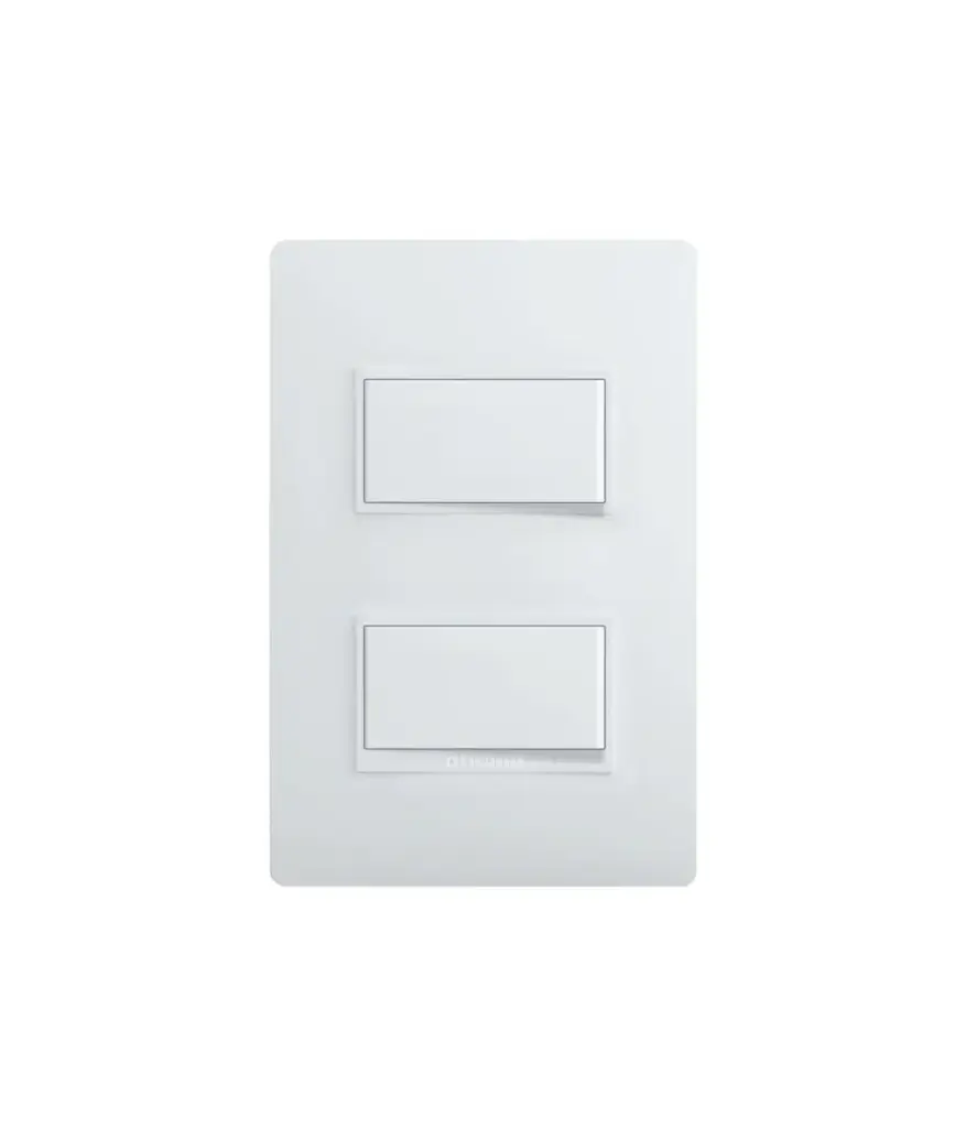 Interruptor doble ticino para empotrar LUZICA marfil PU5200M