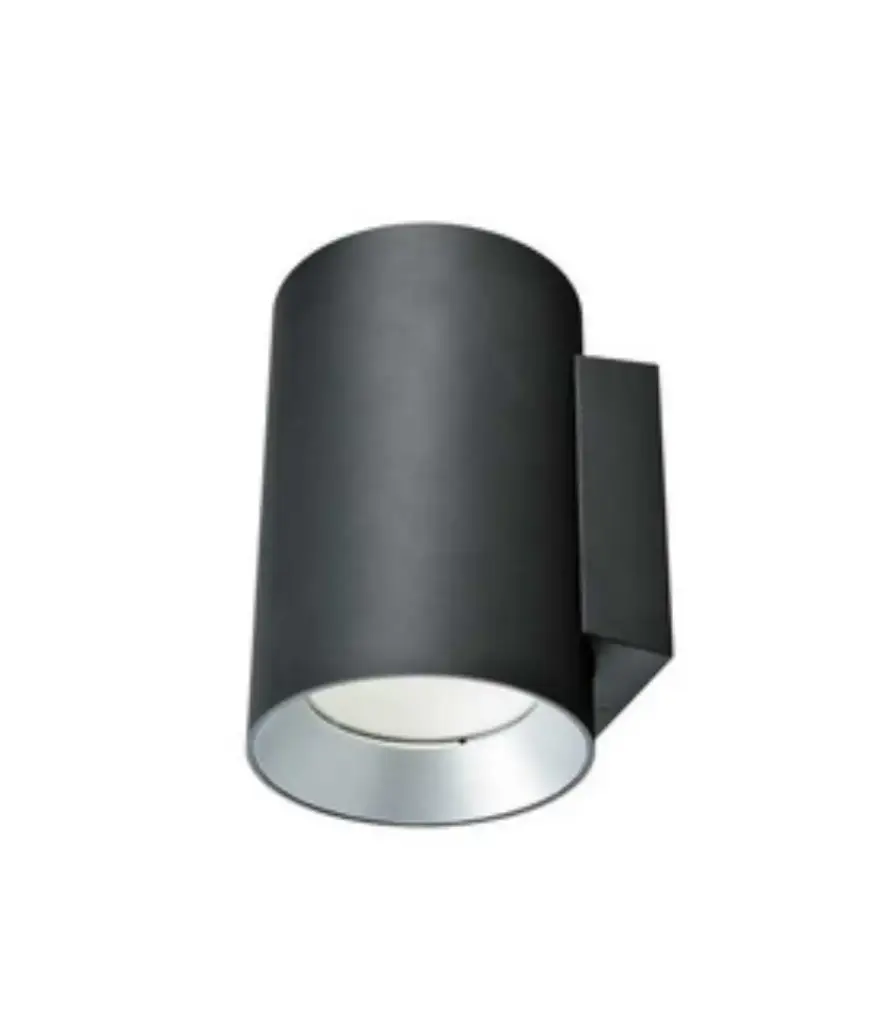 Luminaria Apliq. LED 2x3w 100-240v IP65 Bidireccional Negro Liscio Grafito MAVIJU p/pared luz BLANCA