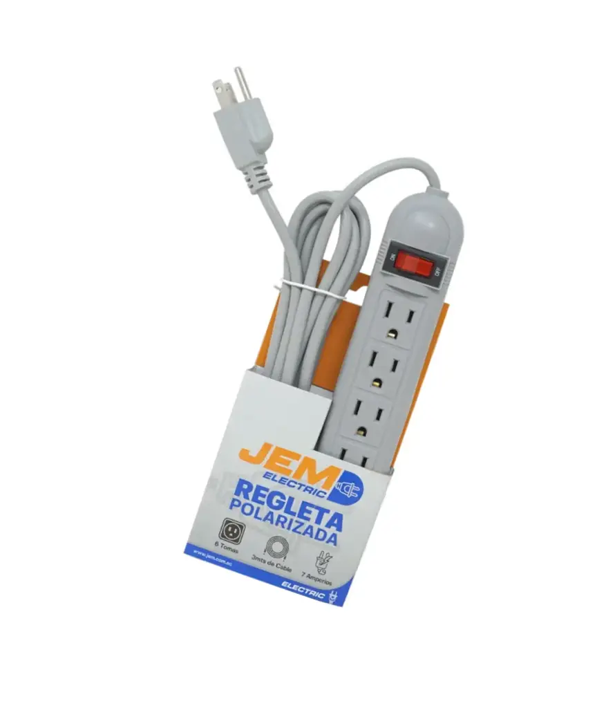 Regleta 6 servicios (3mts) JEM/RHIBAY