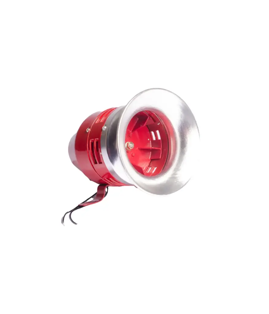 Sirena de Seguridad 110v plateda/roja CAMSCO MS-390