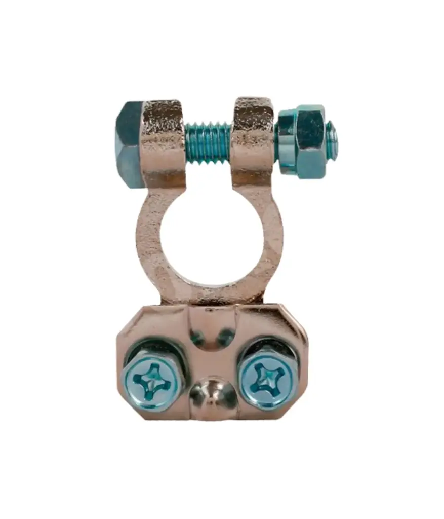 Terminal cobre/cromado p/bateria 12v unidad (11271)