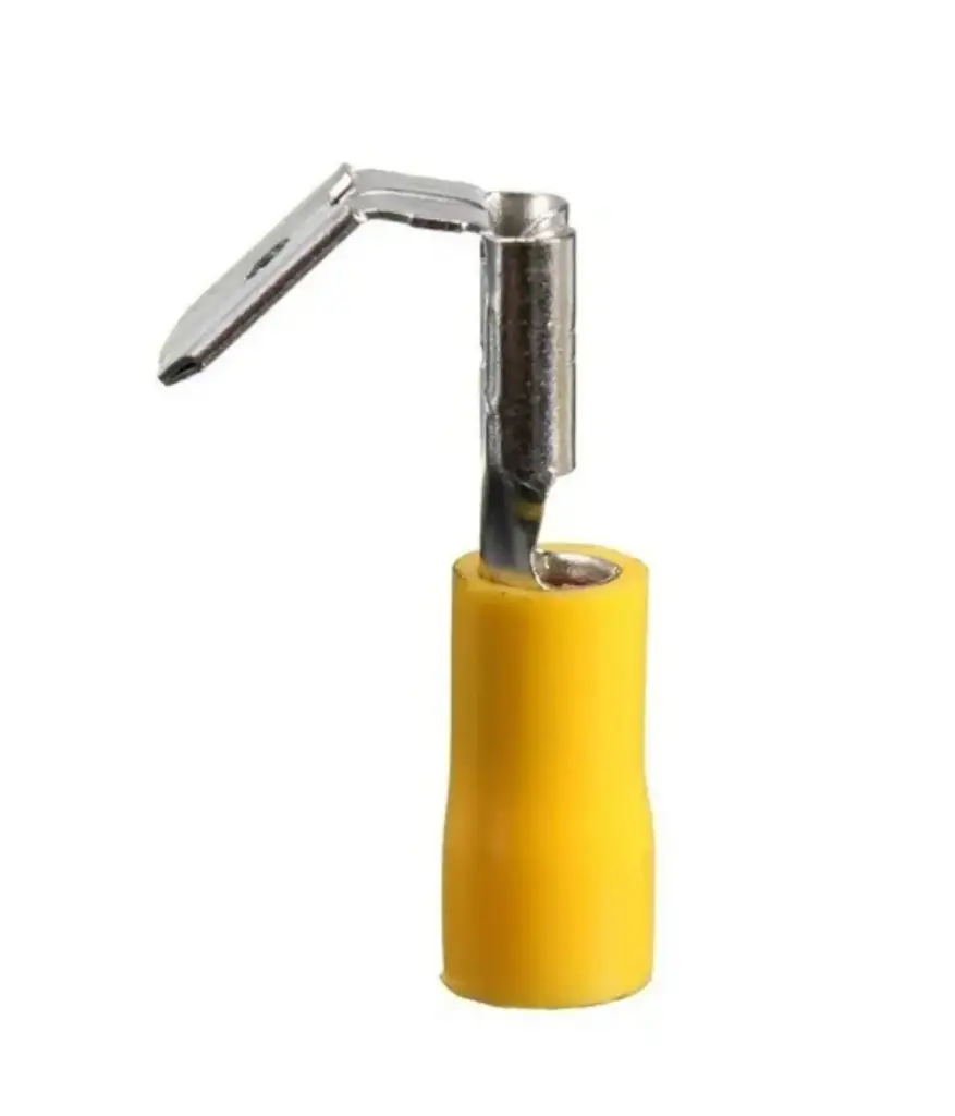 Terminal ench/macho amarillo 3/16" 12-10mm