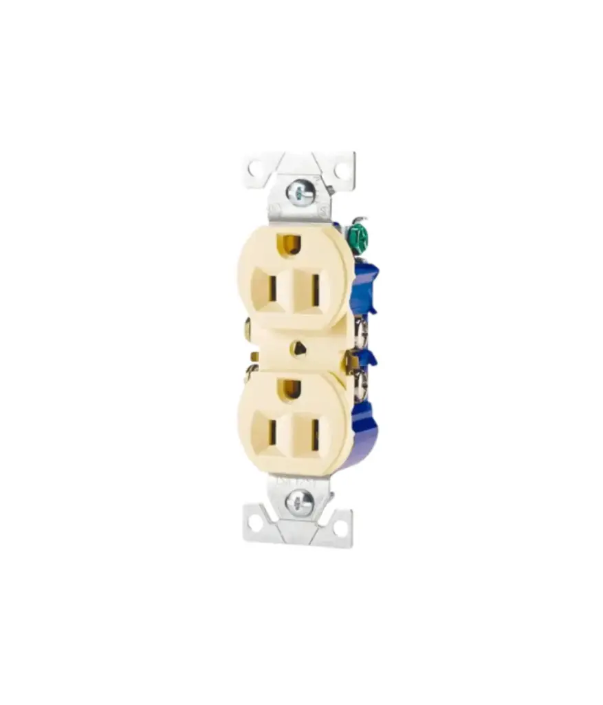 Tomacorriente doble pola/empotrar Cooper/Eaton 15A 125V (270V) s/placa