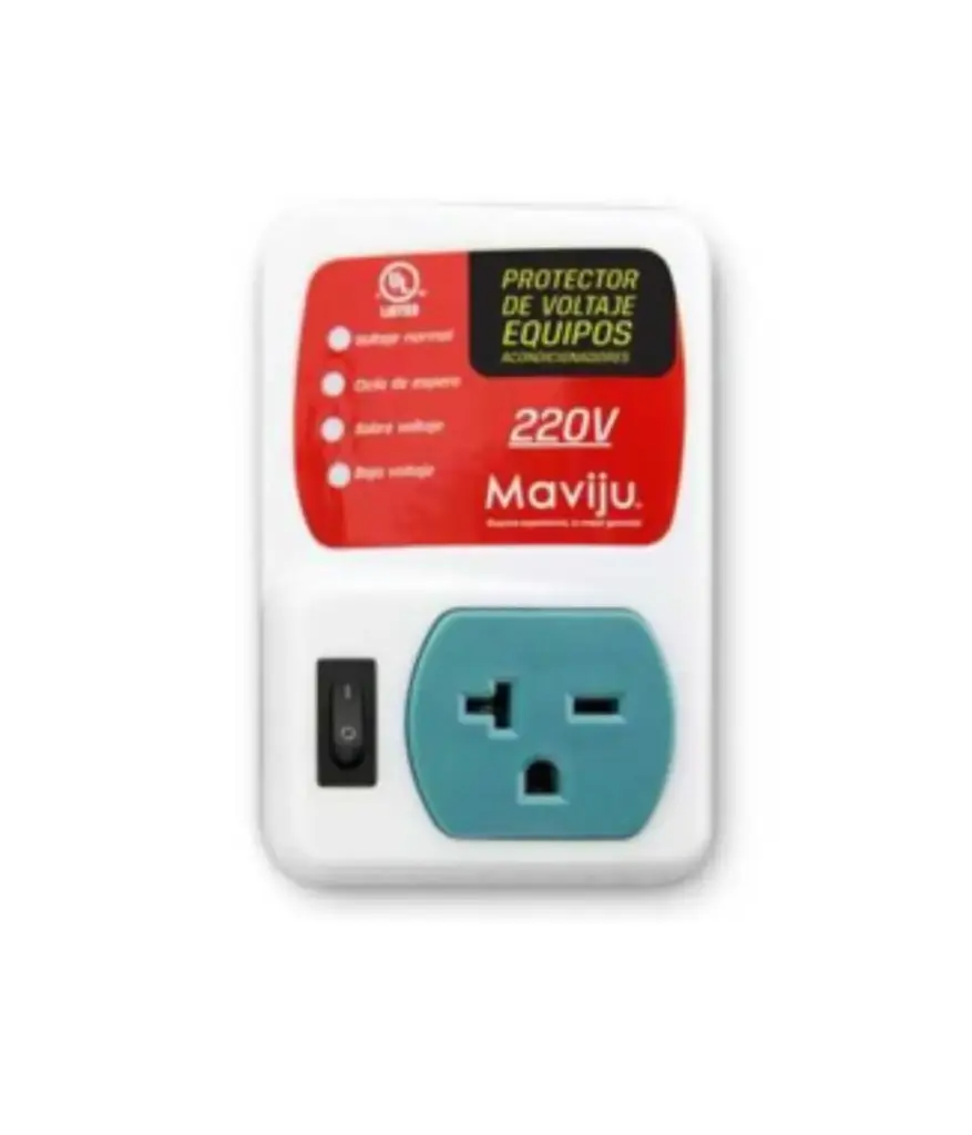 Toma Protector Voltaje 1serv. 220V 20amp MAVIJU aire acondicionado