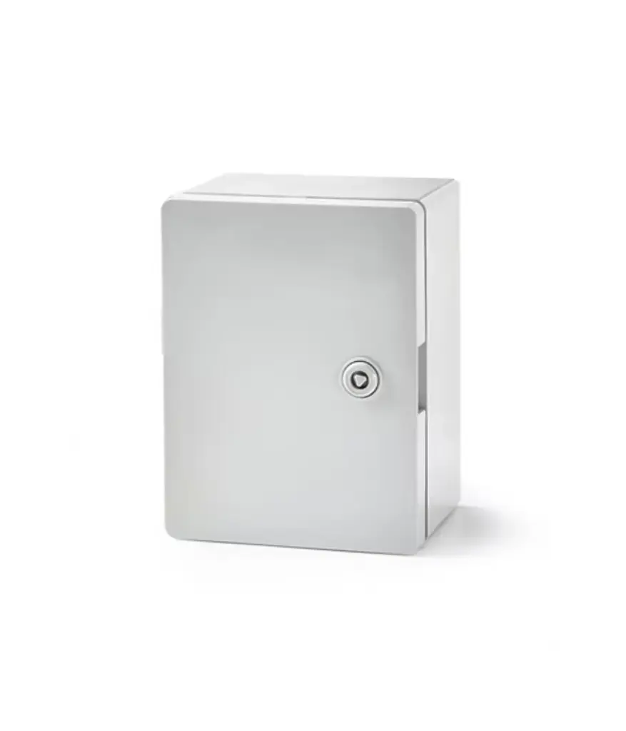 Caja tablero gris plastico H-B 28x21x13 C/PLAFON metal FAMATEL