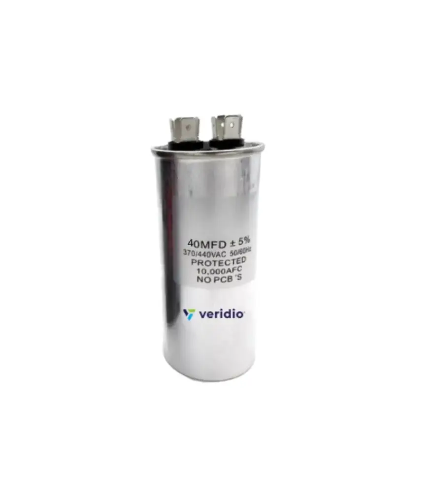 Capacitor 40 UF 370 VAC ALUMINIO