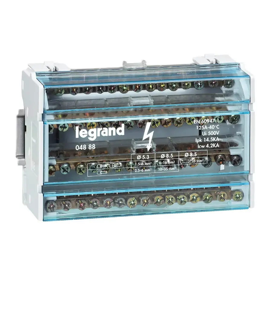 Repartidor 4 POLOS 125A 11X6MM LEGRAND/CAMSCO (04888)
