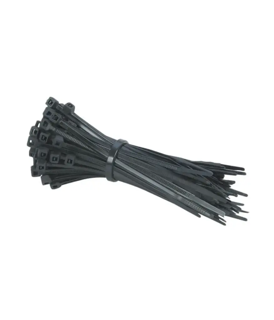 Amarras plasticas (PAQ 25u) 4.8 x 300mm negra
