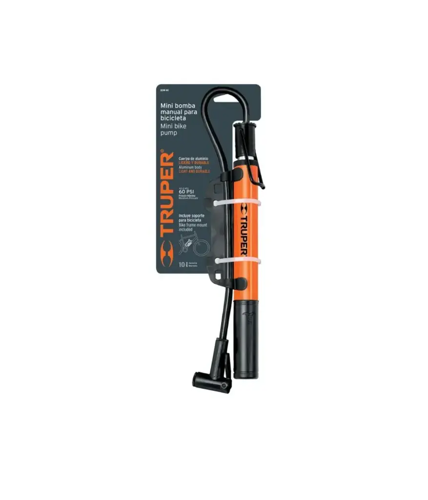 Bomba p/inflar bicicleta mini TRUPER