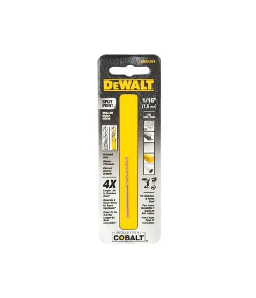 Broca COBALTO  1/16" DEWALT DWA1204