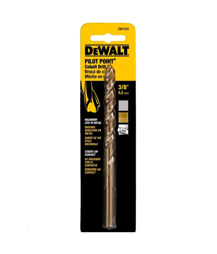 Broca COBALTO  3/8" DEWALT DWA1224