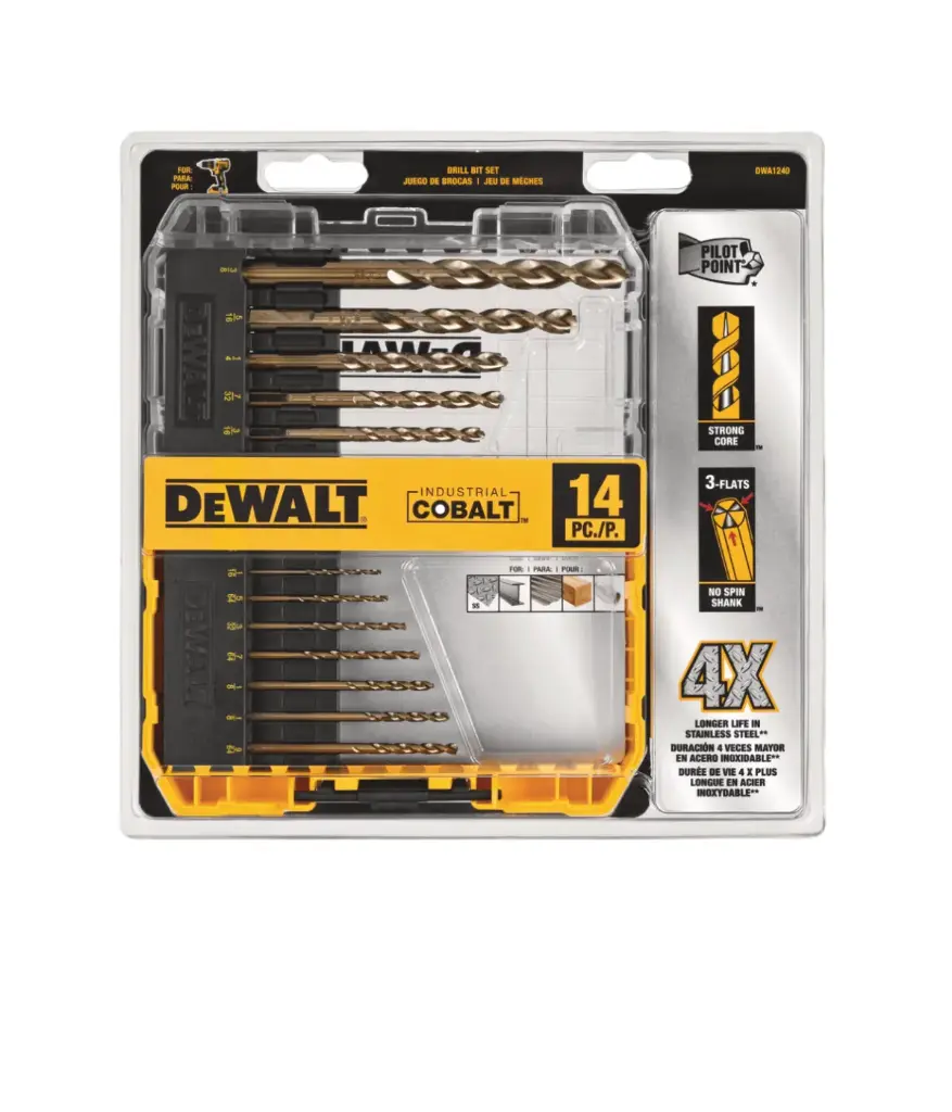 Broca COBALTO Juego 14 Pzs DEWALT DWA1240