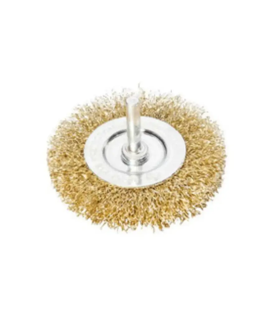 Cepillo de alambre 2" espiga 1/4" p/taladro MAVIJU (HE030084)