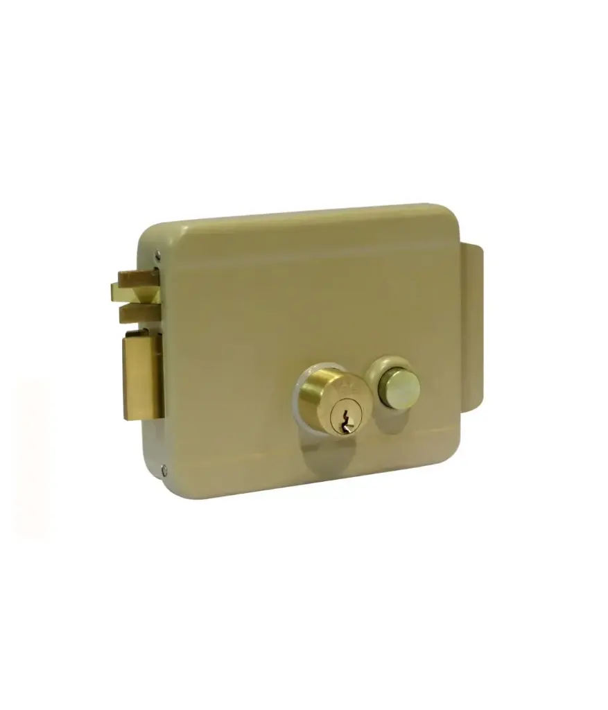 Cerradura p/principal Electrica DER/IZQ c/pulsad. llave MAVIJU sobrep. (HE140001)