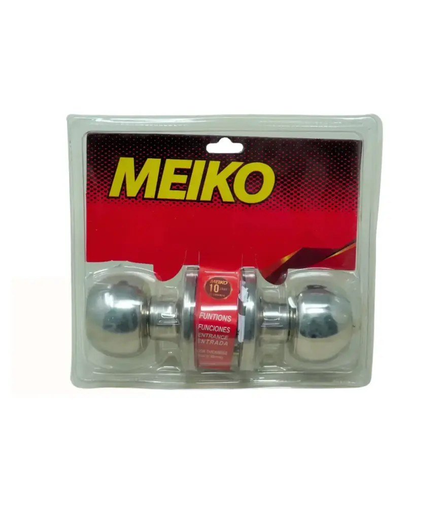 Cerradura pomo/dormit 607 NIQUELADO MEIKO