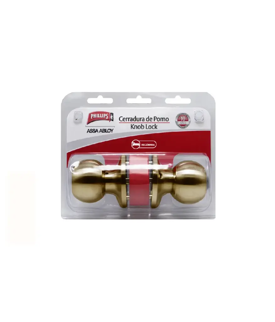 Cerradura pomo/dormit 89171-PH PHILLIPS laton antig.