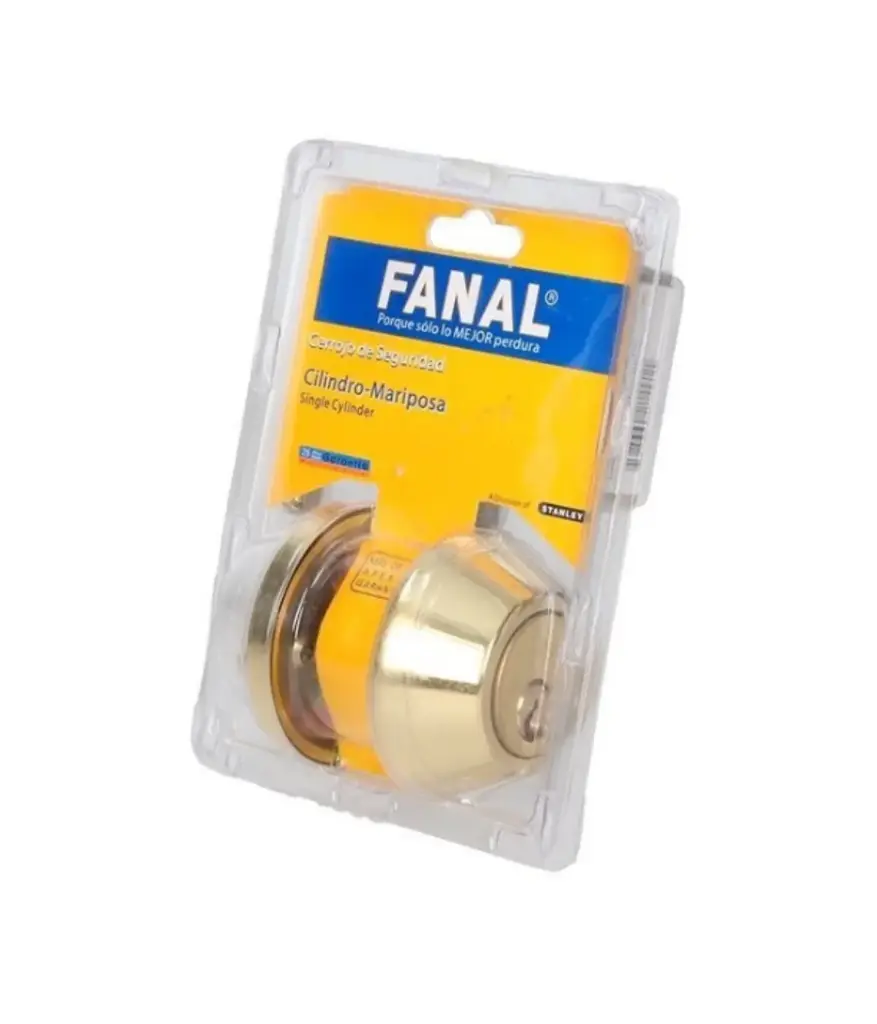 Cerradura Pesti Muerto Bronce Antiguo FANAL (90470-001)