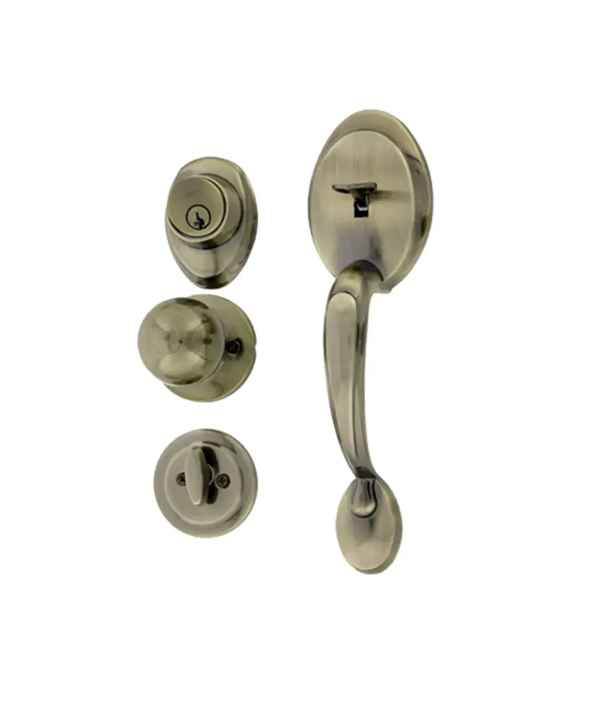 Cerradura p/principal cuadrado NIQUELADO Sobrepuesto FANAL