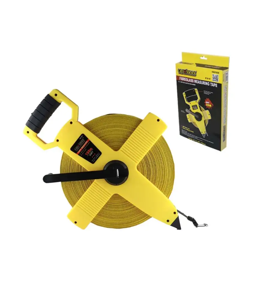 Cinta metrica 100mts Fibra vidrio CROWNMAN (0907800)