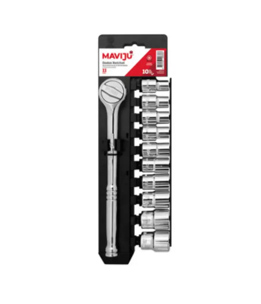 Dados jgo 11pzs c/rachet M1/2 (10mm-24mm) MAVIJU