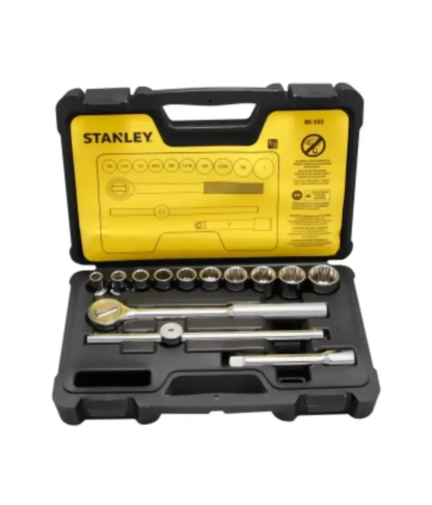Dados jgo 25pzs c/rachet M1/2 (3/8"-3/4") STANLEY 86736