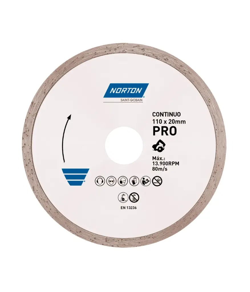 Disco de diamante 4 1/2 NORTON PRO continuo