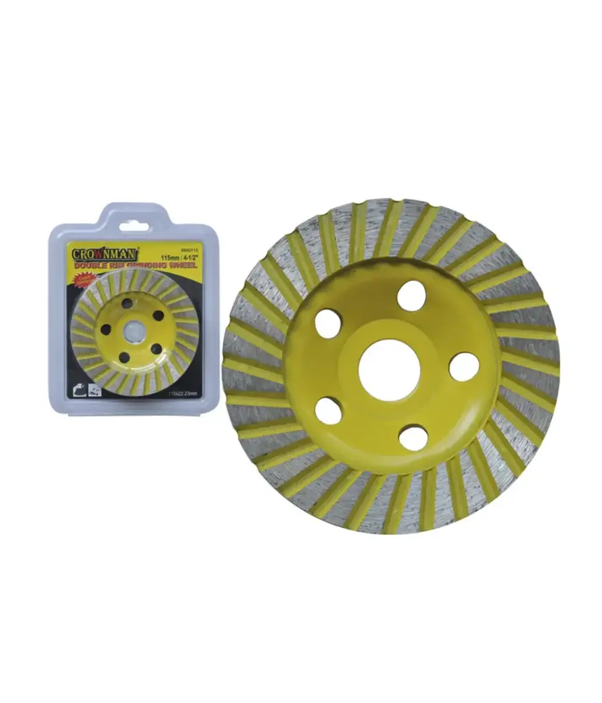 Disco de diamante 4 1/2" t/copa p/marmol de 2 fila CROWNMAN 0859115