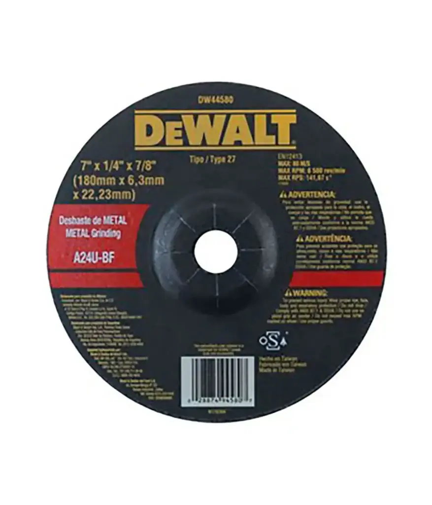 Disco de pulir 7*1/4*7/8 metal DEWALT
