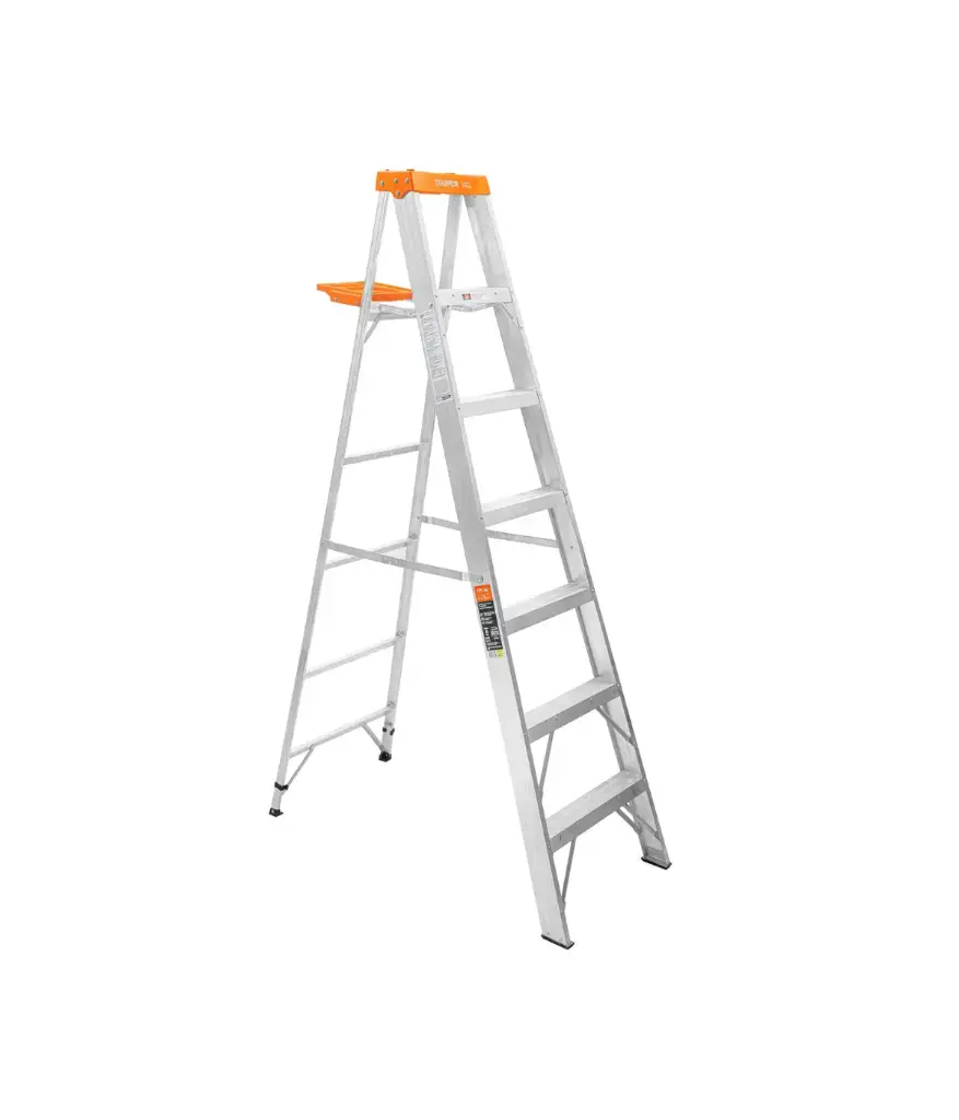 ESCALERA TIPO TIJERA DE ALUMINO 5 PELDAÑOS 1.83mtr INCO