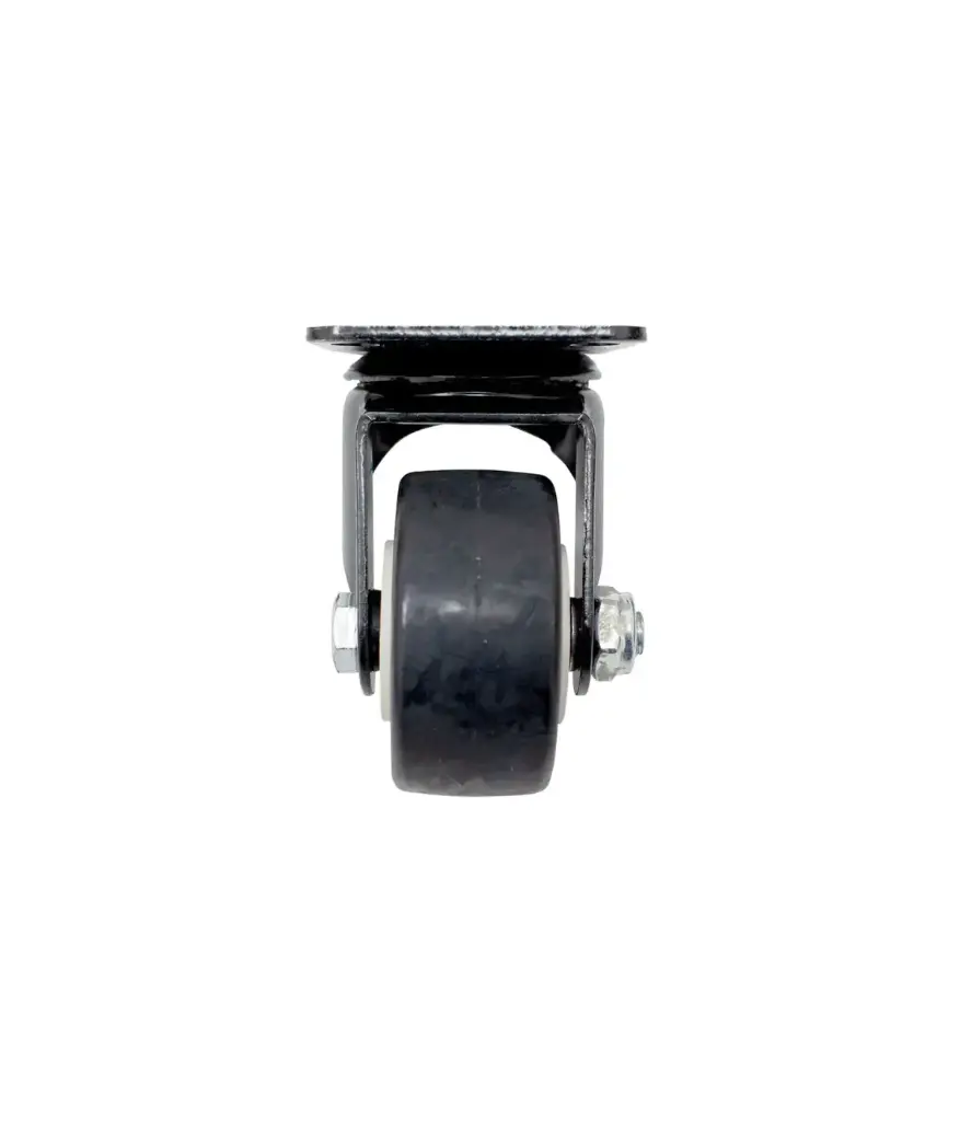 Garrucha 2 1/2" PVC Negra Giratoria JEM unidad