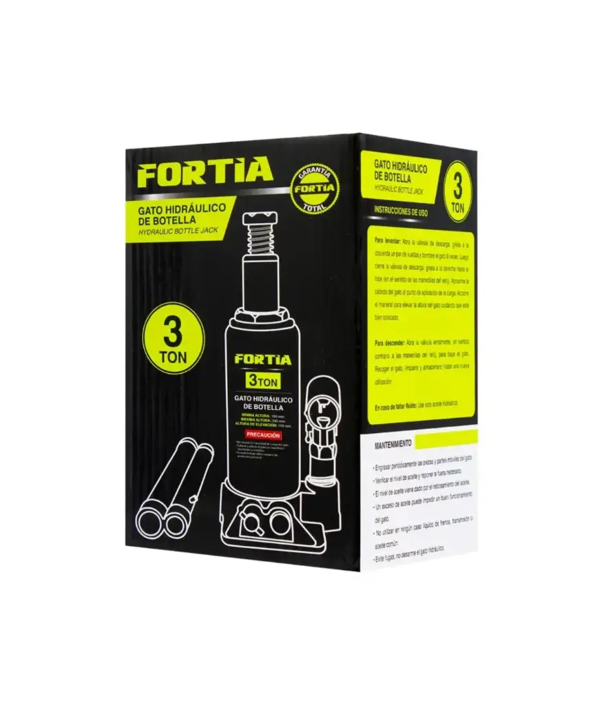 Gata hidraulic JACK/FORTIA  3 ton (T/Botella)