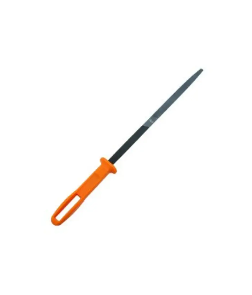 Lima Triangular 9" grano medio m/plastico JEM