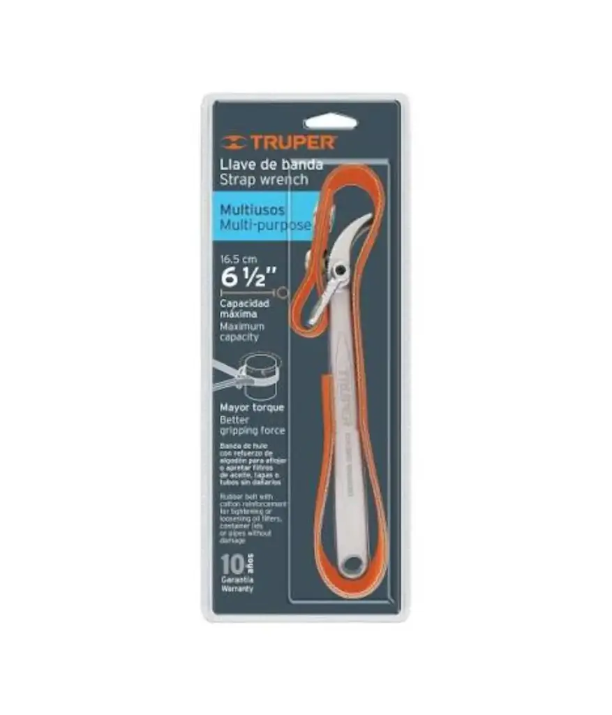 Llave BANDA p/sacar filtro 165mm (6 1/2") TRUPER