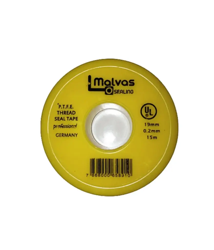 Teflon Amarillo 3/4" (19mm) * 15mts Malvas