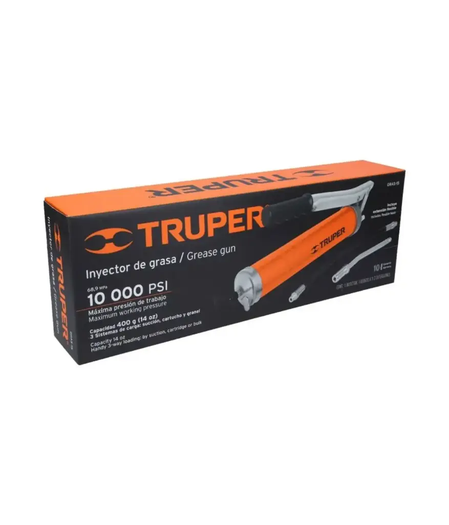 Pistola Engrasadora 14oz 10000psi c/manguera (GRAS-15) TRUPER