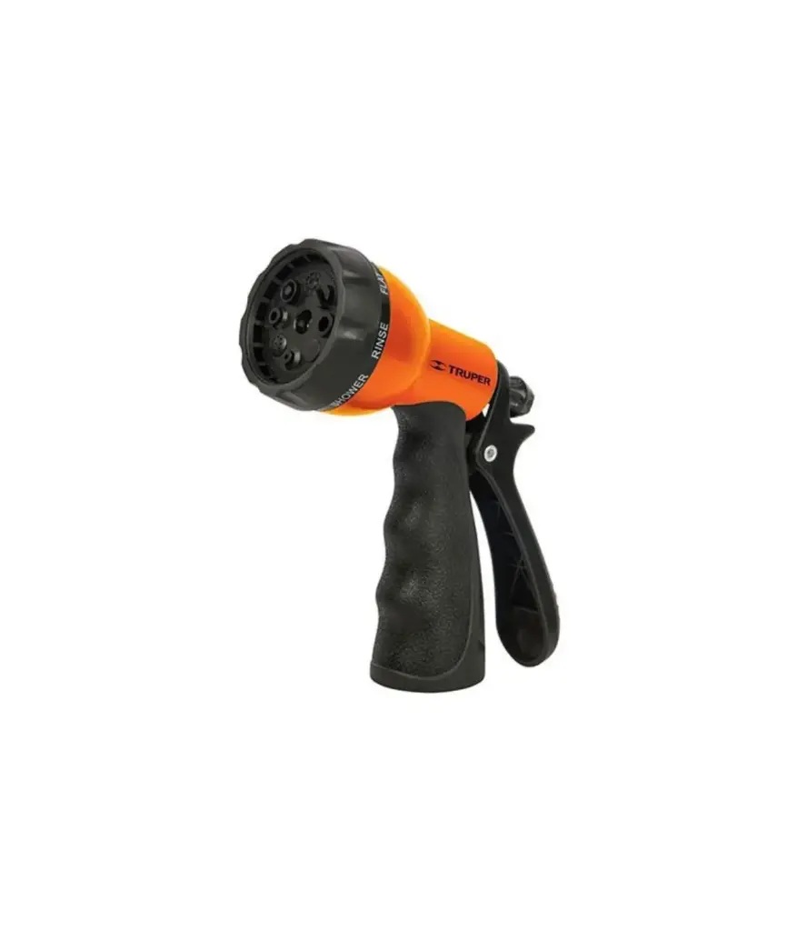 Pistola para jardin Met. c/mango caucho 8F PR-208 TRUPER