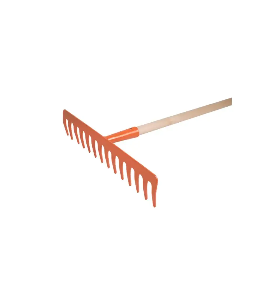 Rastrillo Naranja 12 dientes C/MANGO FAMASTIL