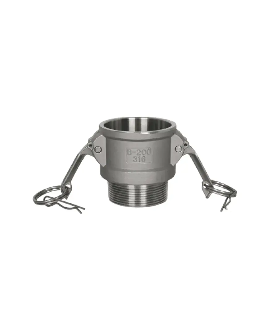 Acople tipo B 2" aluminio (rosca macho)