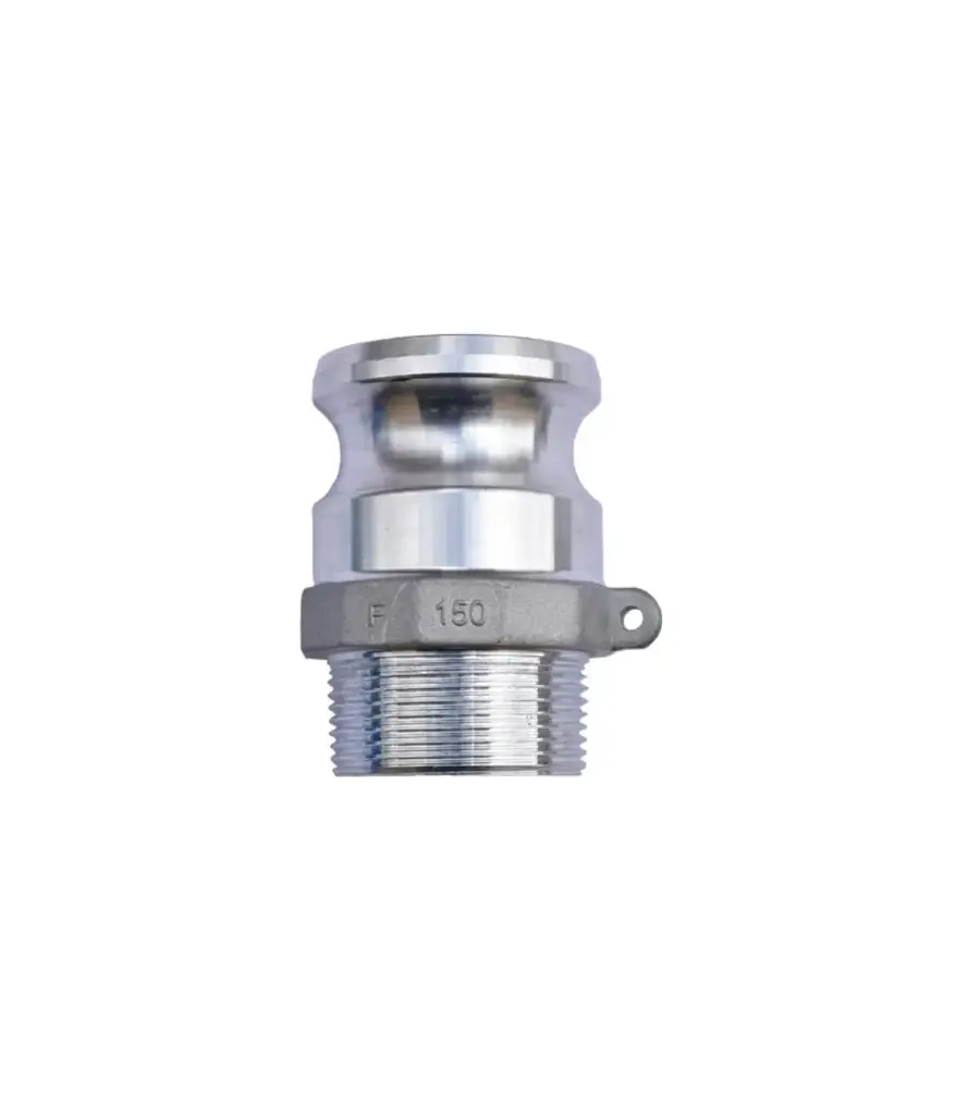Acople tipo F 1 1/2" aluminio (rosca macho)