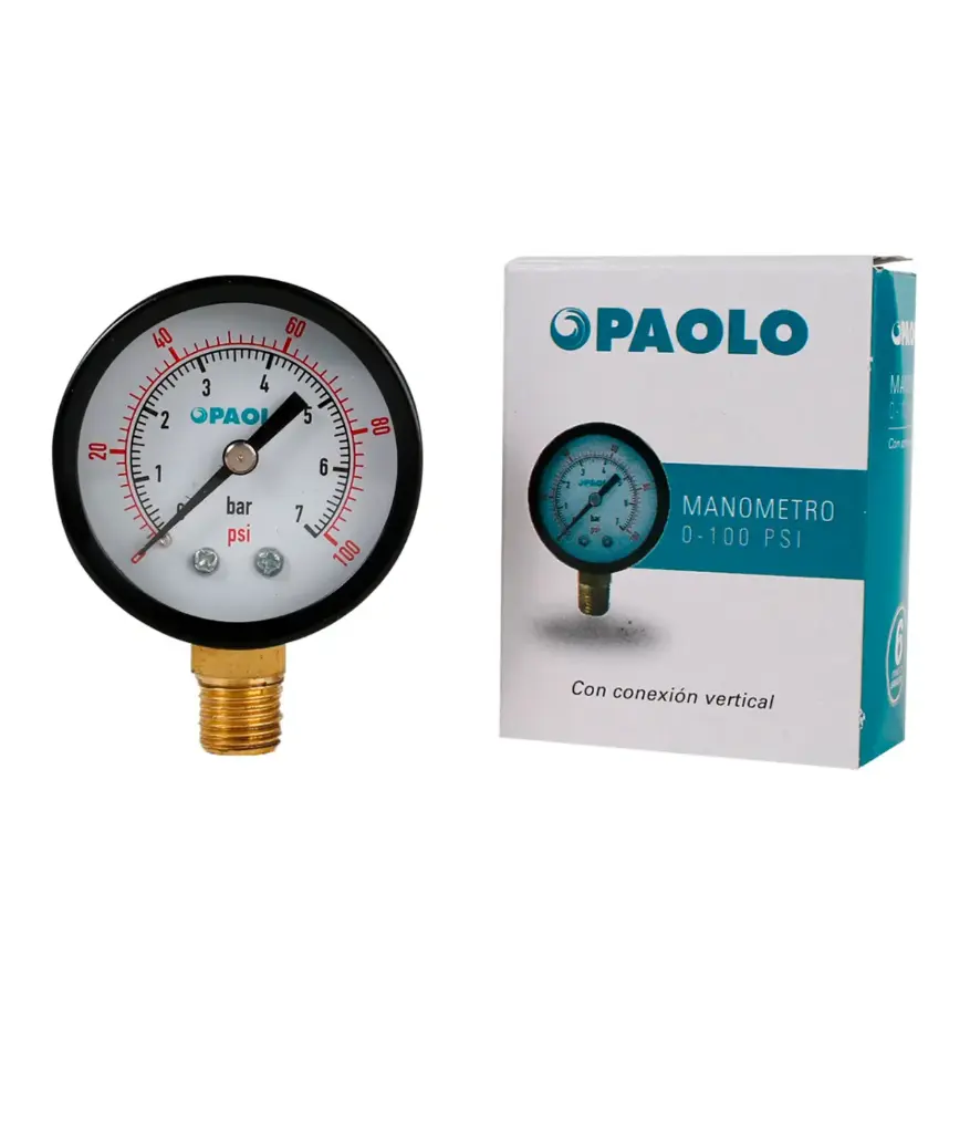 Manometro 100 PSI PAOLO