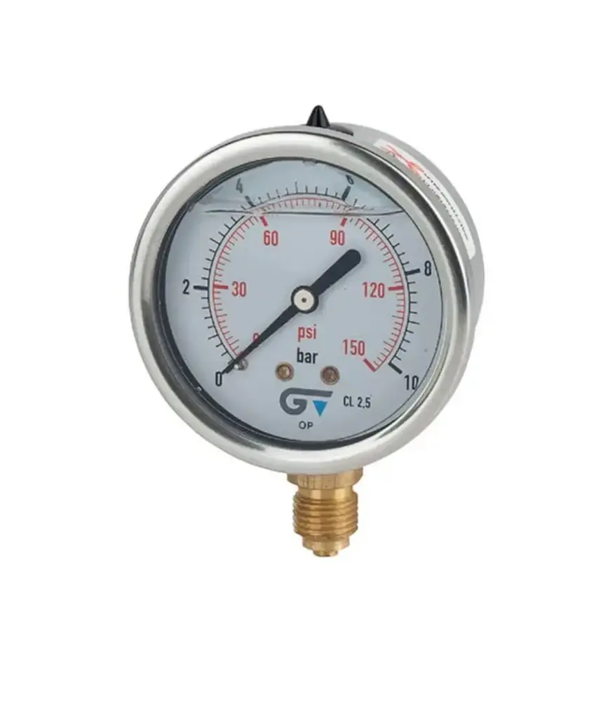 Manometro 150 PSI 1/4" glycerina GENEBRE