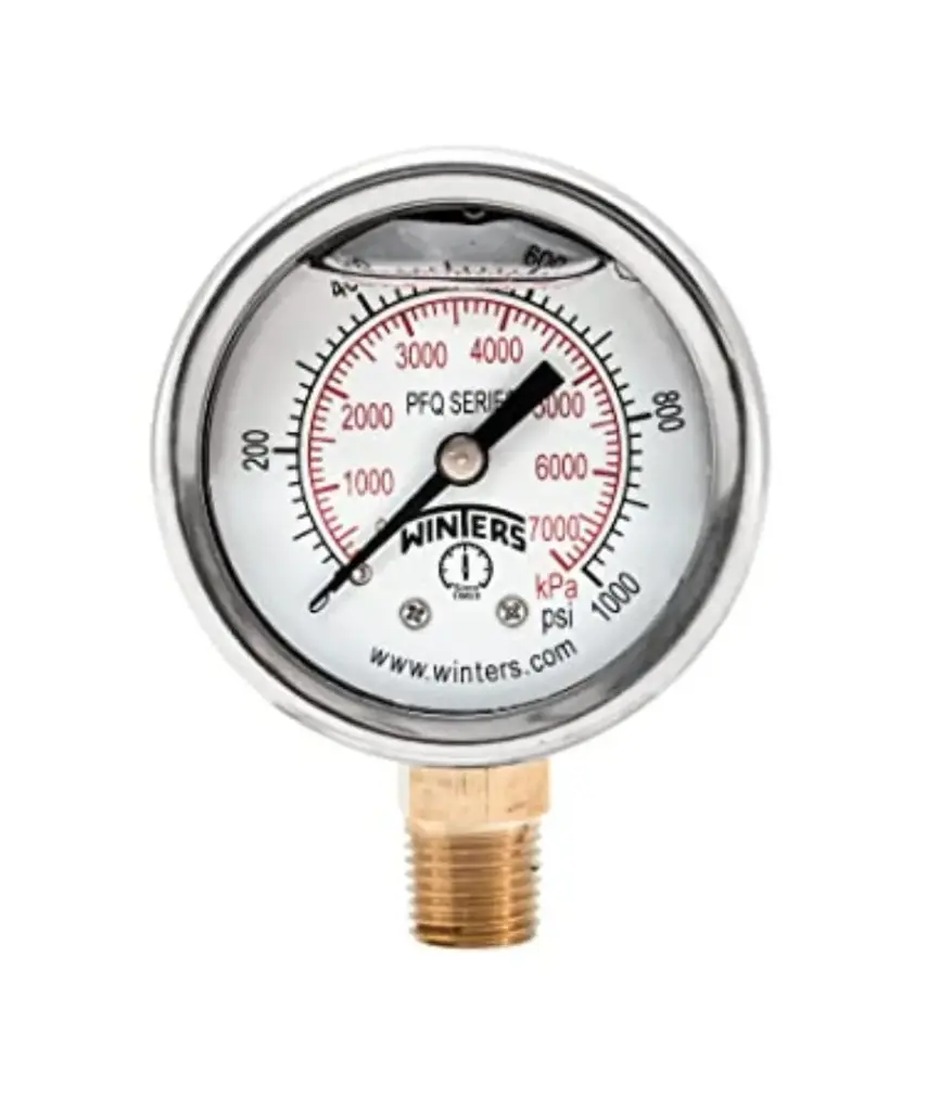 Manometro 200 PSI 1/4"NPT D.2.5" glycerina WINTERS