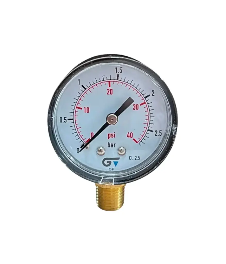 Manometro 40 PSI 1/4" glycerina GENEBRE