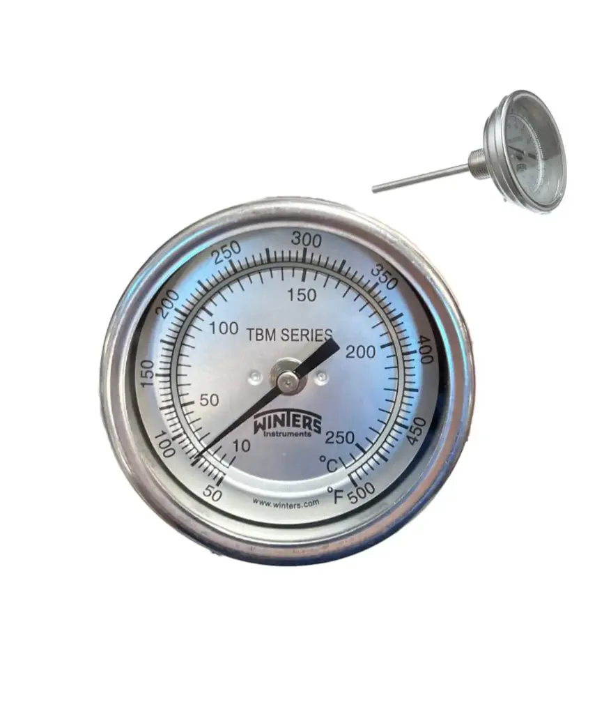 Termometro dial 3" - vastago 4"  10-260°C WINTER (TEWIU042)